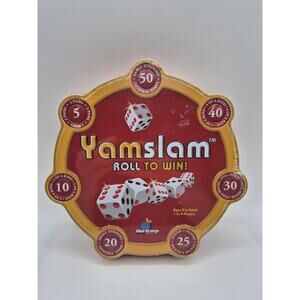 Yamslam Roll to Win Dice Game Blue Orange Hot Games 2008 New Sealed
